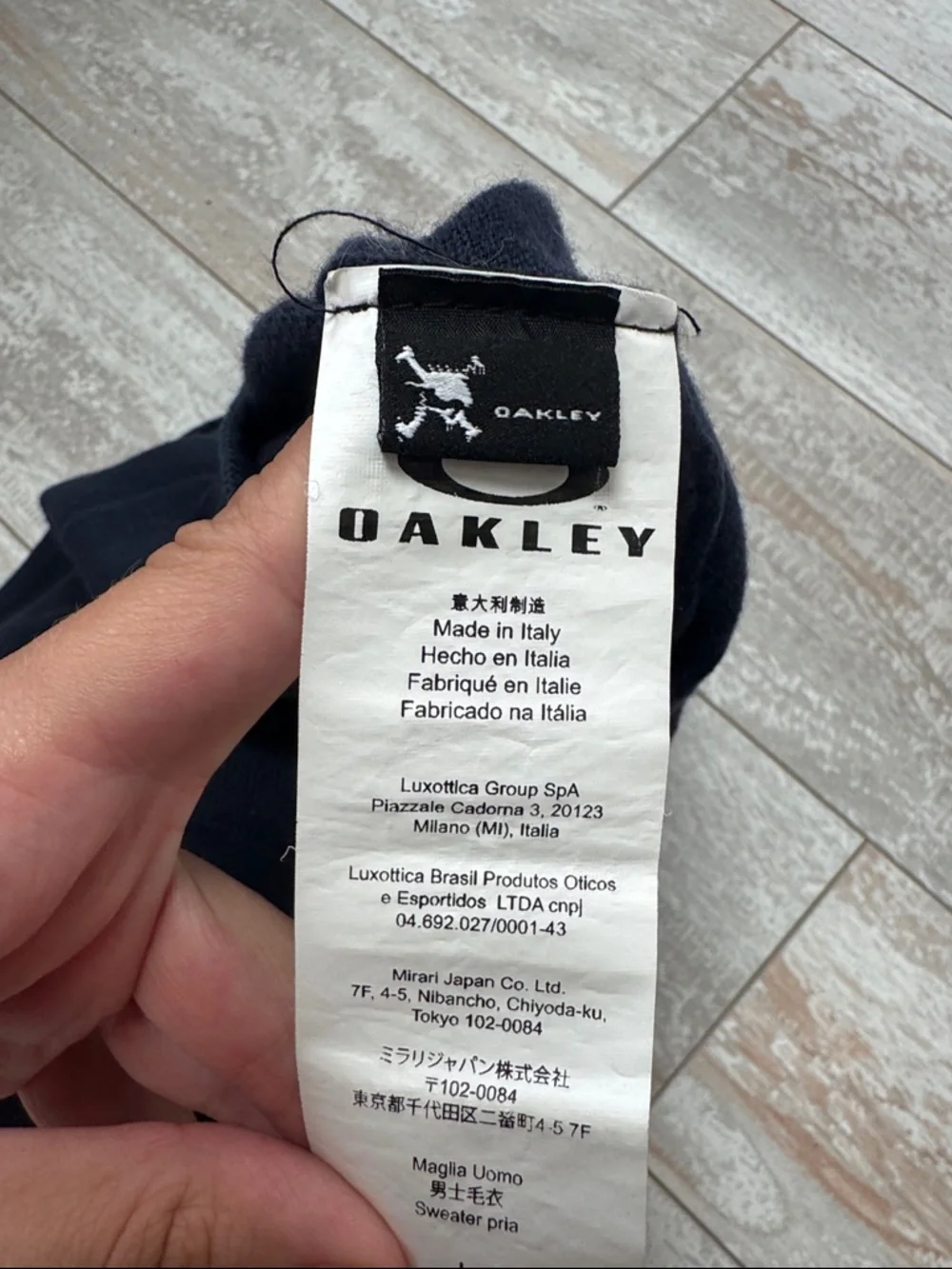 Oakley Merino Wool Blend Knit Men’s Vest Half Zip Size L